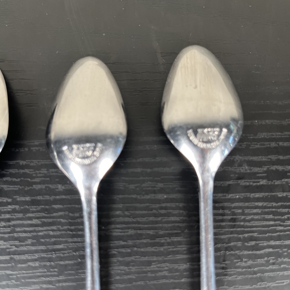 Ekco‎ Eterna Flatware Forced Stainless Dessert Spoons x4 - Picture 9 of 12